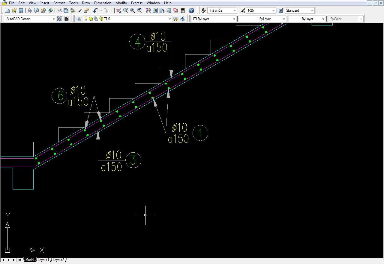 Lệnh xoay trục tọa độ trong cad