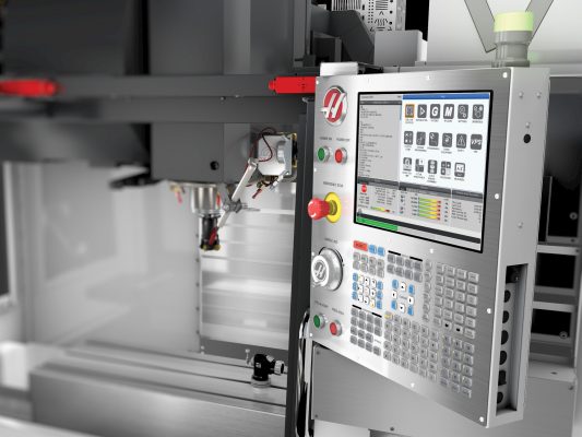 Máy phay CNC Haas đang dùng lệnh G-Code