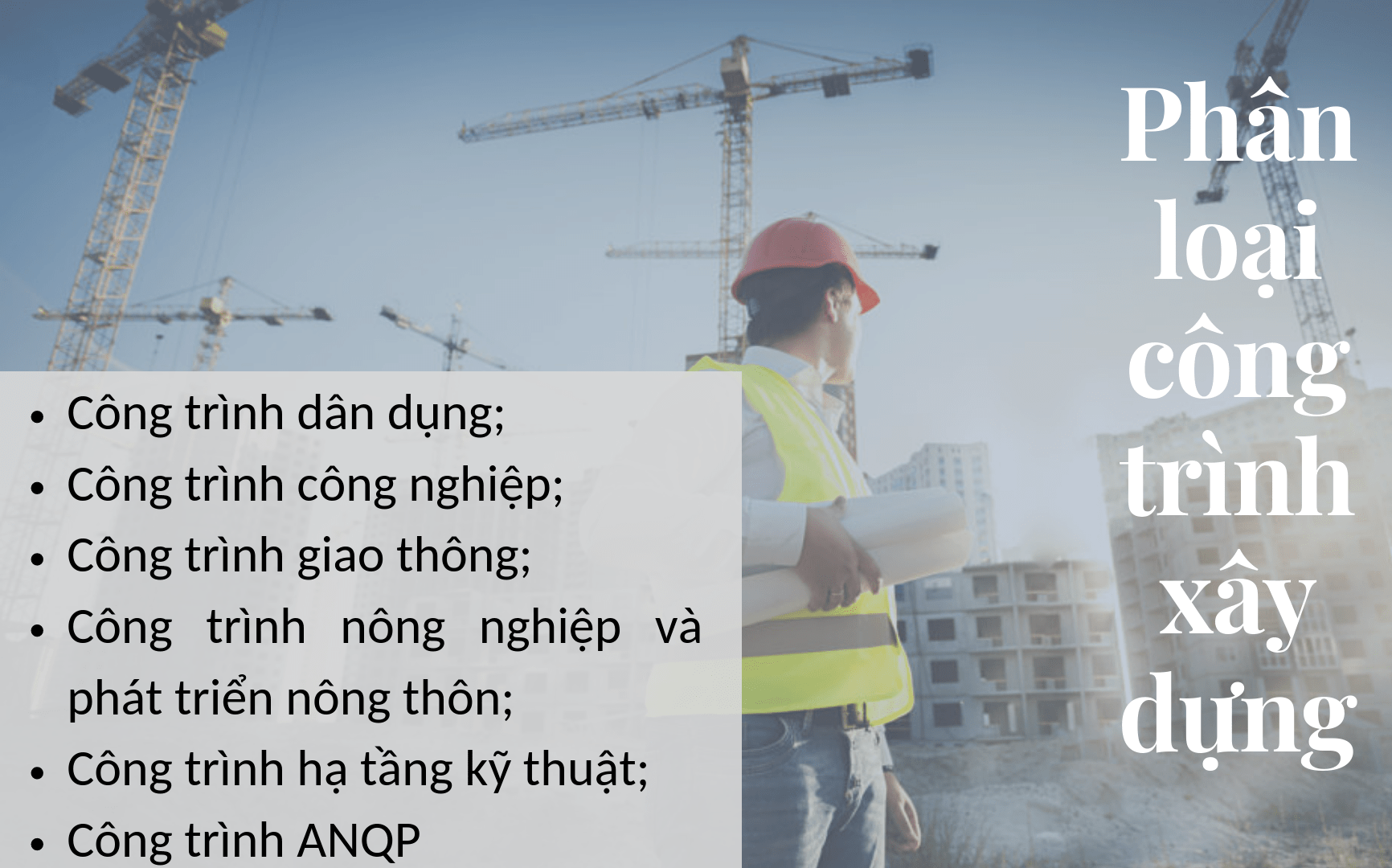 Các loại công trình xây dựng hiện nay